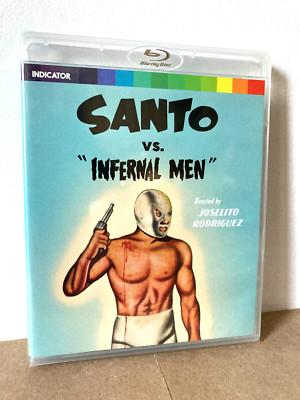SANTO VS. INFERNAL MEN (Region-Free Blu-Ray) Indicator - New Restoration - NEW!
