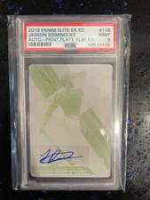 2019 JASSON DOMINGUEZ ELITE EXTRA AUTO PRINTING PLATE 1/1 - PSA 9 🔥 1st Rookie