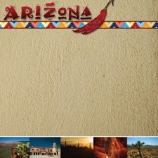 Arizona, scrapbook paper, Scrapbook Customs 14275