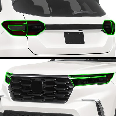 Fits Honda Pilot 23-25 Head Tail Light Precut Smoked PPF Tint Taillight