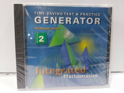 McDougal Littell Integrated Mathematics : Test and Practice Generator 2 CD-ROM