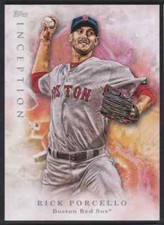 2017 TOPPS INCEPTION RICK PORCELLO BOSTON RED SOX #54