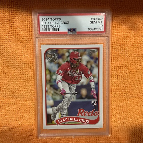 2024 Topps Elly De La Cruz Rookie 1989 Topps #89B69 Cincinnati Reds PSA 10 Gem - Picture 3 of 4