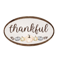 Thankful Harvest Thanksgiving Sign or Door Hanger