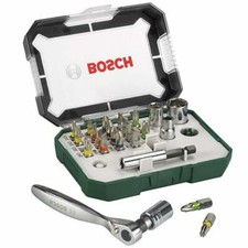 Bosch 2607017322 Rainbow Evo Set Screwdriver with small ratchet, 26 Pieces BY2PM