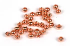 25 Tungsten Fly Tying Beads - 1/8" (3.3mm) Copper
