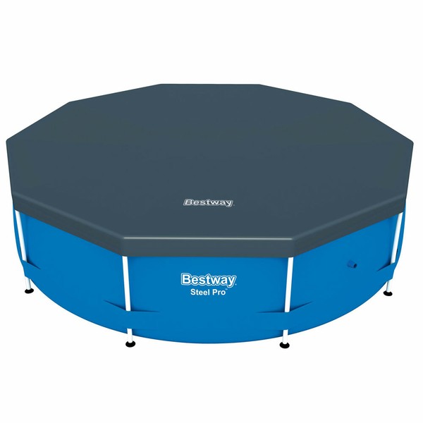 Bestway Abdeckplane Rund Poolabdeckung Plane Frame Pool Poolabdeckplane 305 Cm-image