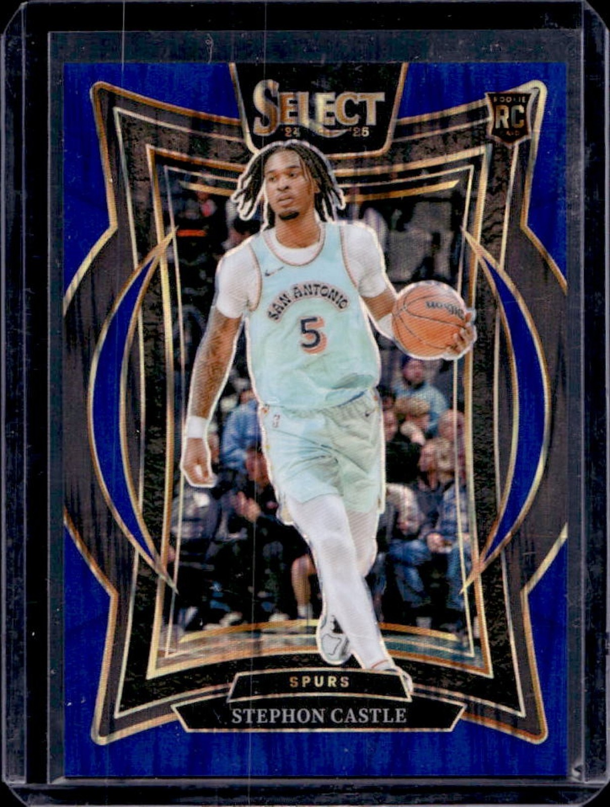 2024-25 Select Stephon Castle Concourse RC Blue Flash Prizm #24/99 Spurs