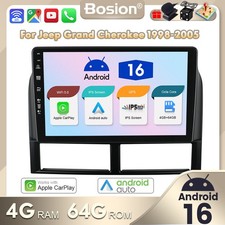 64GB Android16 Car Radio Stereo GPS SAT NAV Auto Carplay For Jeep Grand Cherokee