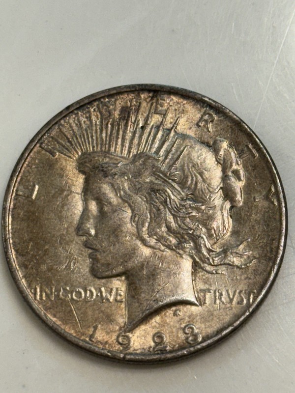 1923 Almost Uncirculated Peace Dollar