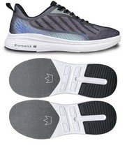 Mens Brunswick Prism Black Bowling Shoes Color Black/grey 7 - 14