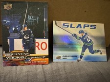 2025-26 Upper Deck Series 1 Hockey Elias Pettersson Canvas Young Guns + SLAPS RC
