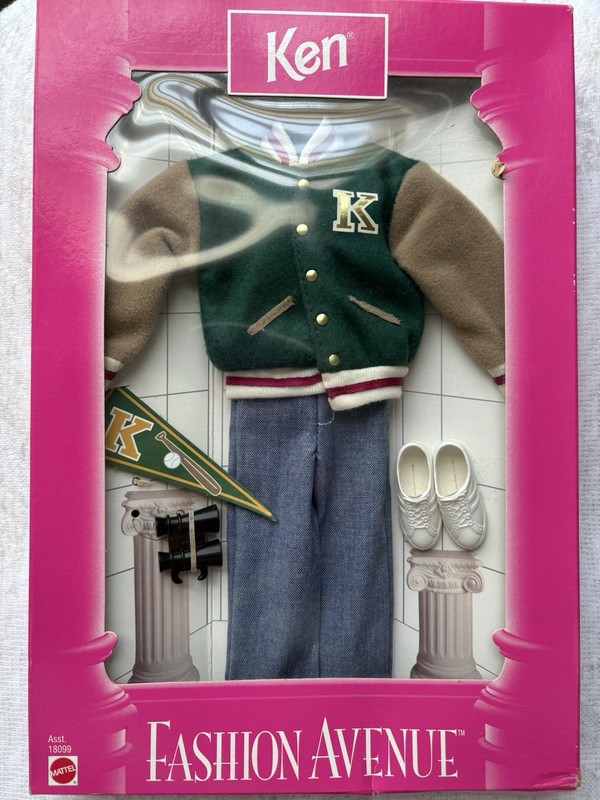 Mattel Fashion Avenue Ken Outfit Jacket Pants Shoes Barbie 12in Doll