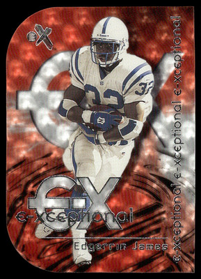 2001 E-X E-xceptional Edgerrin James Rookie #8