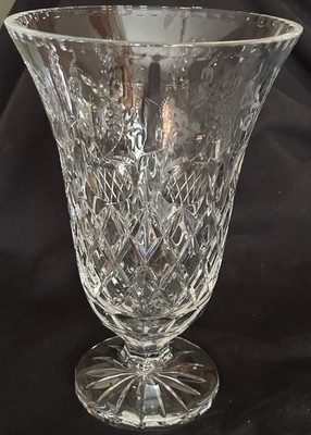 Rogaska Gallia 26% Lead Crystal Footed Vase Made In Slovenia READ