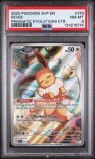 Eevee 173 Illustration Rare Promo Pokemon TCG Prismatic Evolutions PSA 8