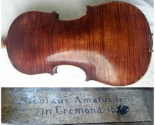 OLD GERMAN AMATUS VIOLIN -VIDEO- ANTIQUE RARE MASTER                     607