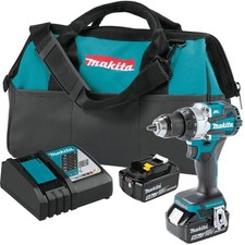Makita 18V Lxt Lithium-Ion Brushless Cordless 1/2'' Driver-Drill Kit 5.0Ah 
