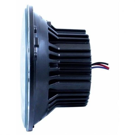 Faro de cristal United Pacific 31355 de 7 pulgadas, cromado Foto 3 de 4