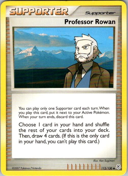 Professor Rowan 112/130 Diamond & Pearl Pokemon Near Mint