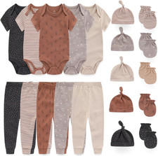Unisex Baby Layette Essentials Giftset Clothing Set 19-Piece for Newborn Baby