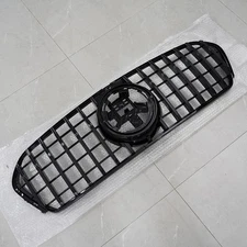 Gloss Black Front Bumper Grill Cover For Mercedes Benz W167 GLE350 GLE53 2019-22