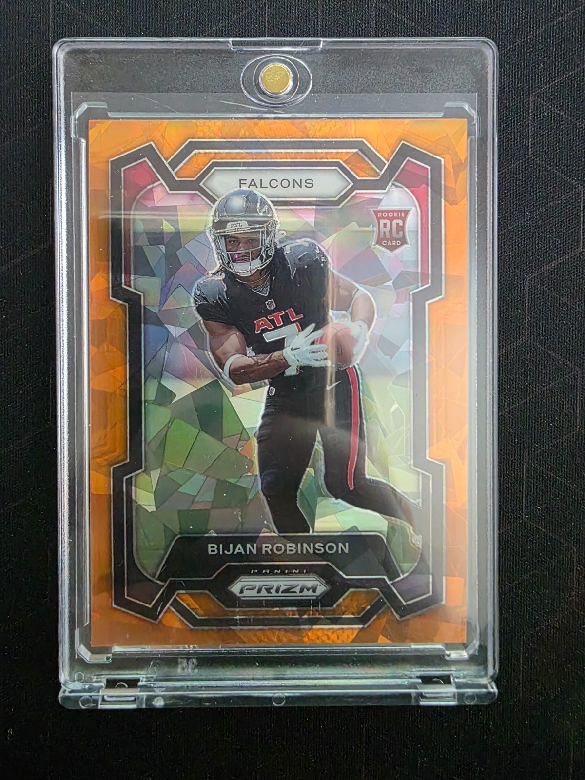 2023 Panini Prizm - Rookies Bijan Robinson #305 Orange Ice Prizm (RC)