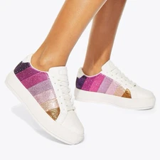 Kurt Geiger Multicolor Glitter Sneakers Women’s Size 10