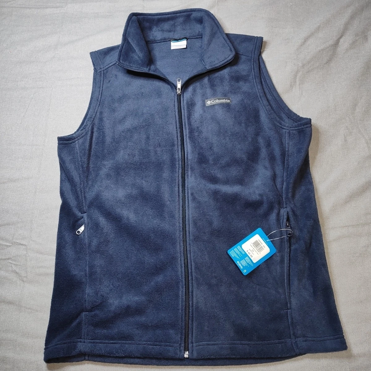 Columbia - Navy - Steens Mountain Vest - Men’s Size Large Tall - Fleece