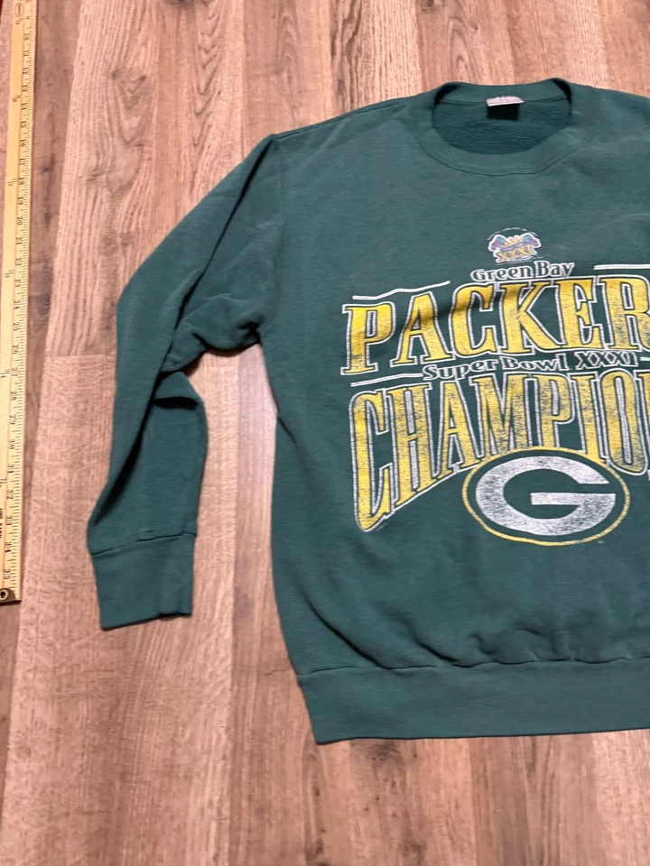 Vintage Delta Sweater, Men's Large, Wisconsin Green Bay Packers NFL Team Apparel - Image 3 of 4