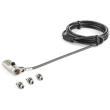 StarTech.com 6.6ft 2m 3-in-1 Universal Laptop Cable Lock - 4-Digit Combination