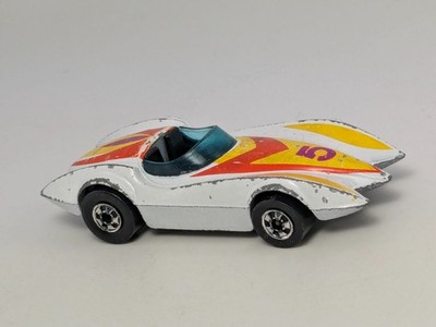 Vintage Hot Wheels Blackwall 1977 Second Wind Mach 5 Speed Racer White #5