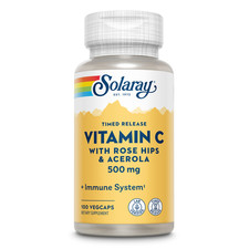 Solaray C w/ Rose Hips  Acerola Two-Stage, Timed-Release  100ct