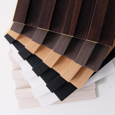 Slat Wall Panel for Modern Decor, WPC Acoustic Diffuser Panel, Samples 6-Pack 6