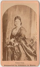 c1870s Euphrosyne Parepa Rosa CDV Trade Card Gibbons Stone Rochester NY