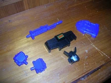original G1 Transformers MENASOR R+L Fist FOOT head weapon parts lot Motormaster