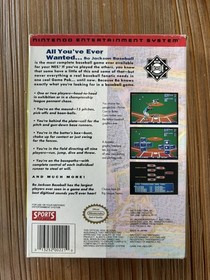 Bo Jackson Baseball NES Complete Box & Cartridge Nintendo Data East Authentic