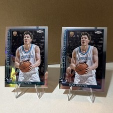 2025-26 Topps Chrome Kon Knueppel Charlotte Hornets Rookie Card Lot of 2 #254  