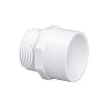 LASCO 436040 Adapter, 4 x 4 in, Schedule 40, White 60UC40