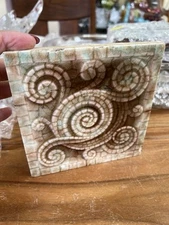 American Encaustic Tile Co Tile c1900-1920's Swirl Pattern