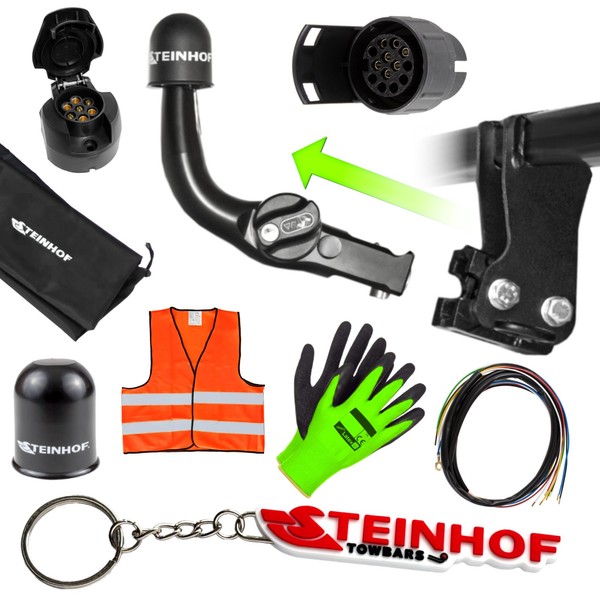AnhäNgerkupplung Abnehmbar FüR Hyundai Santa Fe 2 II Cm+Esatz 7Pol Kpl.-image