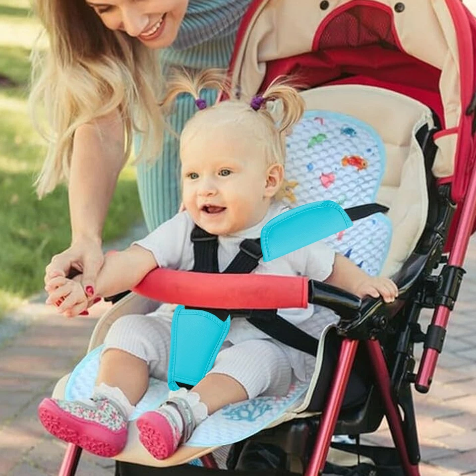 Baby Car Seat Straps Cover Child Safety Belt Holder Breathable Baby - Image 4 of 4