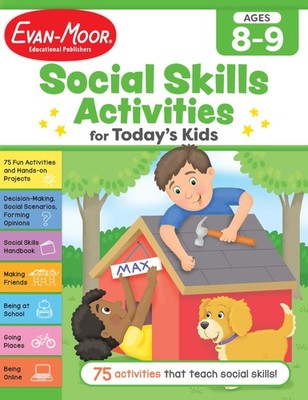 Evan-Moor Social Skills Activities for Today s Kids, Workbook, Ages 8-9, M...