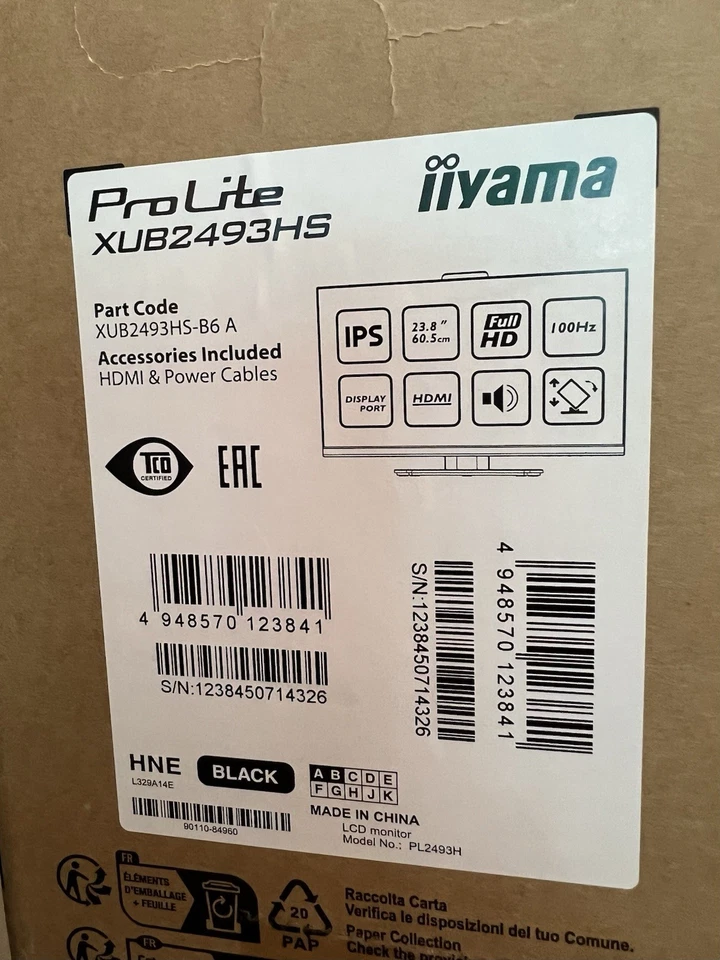 Iiyama ProLite XUB2493HS-B6 Full-HD Monitor - IPS, Pivot, USB - Bild 3 von 4