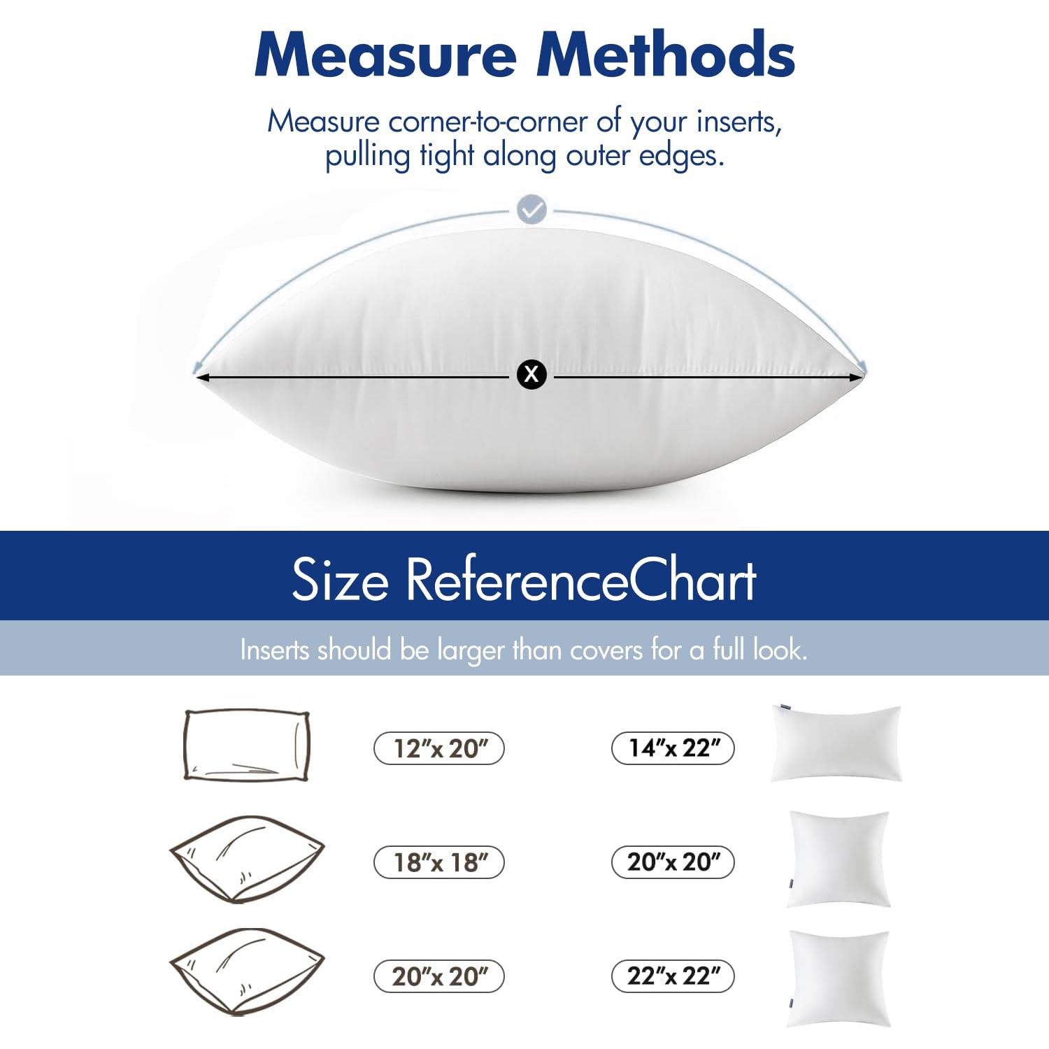 MIULEE 17x17 Pillow Insert Set of 2 Square Decorative Throw Premium Fluffy