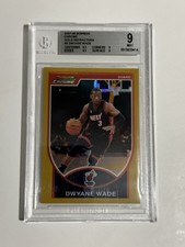 2007-08 Bowman Chrome Gold Refractor #3 Dwyane Wade /99