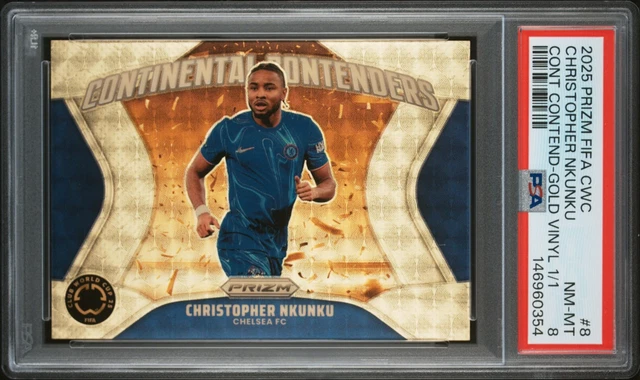 2025 Prizm World Cup Christopher Nkunku Gold Vinyl 1/1 Continental Contenders