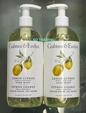 (2-Pack) CRABTREE & EVELYN ~ LEMON CITRON Honey & Coriander HAND WASH 500ml