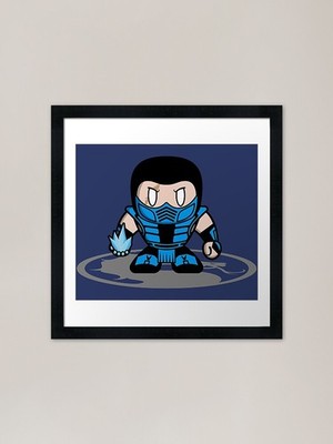 Sub-Zero Mortal Kombat Gerahmtes Kunstwerk P Gerahmtes Wandbild Poster Leinwanddruck Bild