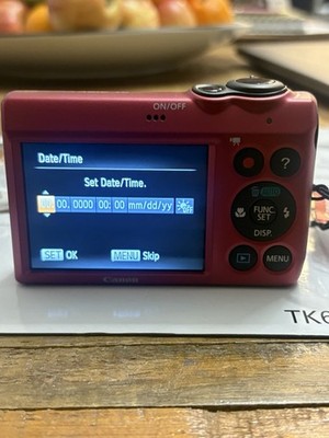 Canon PowerShot A3400 IS 16.0MP Digital Camera - Red for sale